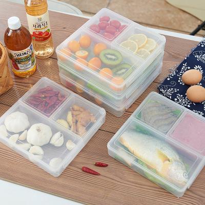 China High Quality Plastic Food Fruits And Vegetables Freshness Preservation Food Grade Crisper Box With Lid for sale