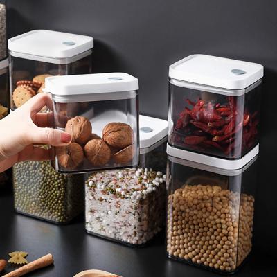 China Airtight Stackable Plastic Square Airtight Food Storage Container Food Storage Container Grain Storage Bin for sale