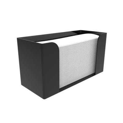 China Choice Clear Black Quality Countertop Multi-ply Acrylic Tissue Box For Toilet Bathroom for sale