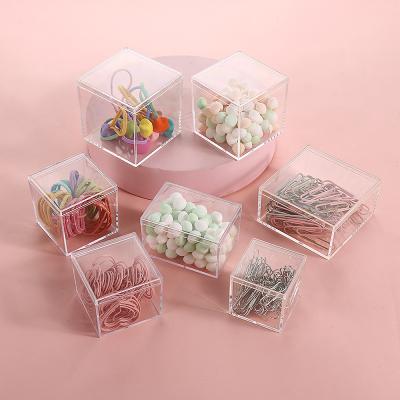 China Good Quality Recyclable Other M Transparent Clear Acrylic Square Plastic Jewelry Cube Candy Box for sale