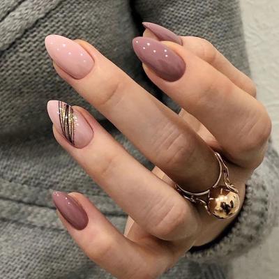 China Wholesale High Quality Colored Fale Nails Design French Nail Full Cover Gel Press Designs False Design French On Nails for sale