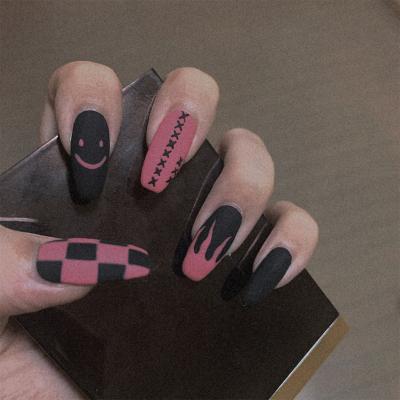 China Waterproof And Detachable False Nail Design Yuanyang Blaze Portable Coldplay Nail Correction Nail Patch for sale