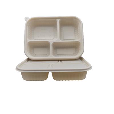 China Direct Selling Direct Selling Cornstarch Lunch Box Student Administrative Staff Separate Portable Packed Bowl for sale