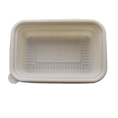 China CLASSIC Disposable Food Bowl Disposable Corn Bowl 650ml Environmental Protection Starch Based Rectangular Lightweight Box for sale