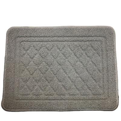 China Best Viable Sale Non Slip Absorbent Bathroom Mat Wholesale Plain Door Mats Shower Mats for sale