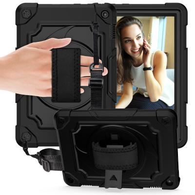 China TAB A Tablet 8.0 2019 T290/T295/T297 Shockproof Rugged Case For Amazon Kindle Fire HD8 2020 Cover Case WithHand Strap 360 Rotating Strap Holder for sale