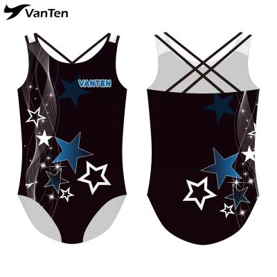 China Custom Shiny Bodysuit Dance Stage Performance Gymnastics Dancer Tights Plus Size For Girls for sale