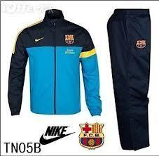 China 2012-13 Barcelona Woven Warm-up Tracksuit Dynamic Blue-Dark Obsidian-Tour Yellow for sale