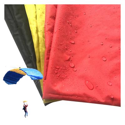 China High density tear resistance 360T waterproof nylon ribstop silicone coating parachute fabric for sale