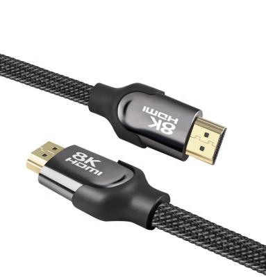 China Car Ready To Ship RoHS 8K UHD Ultra High Speed ​​Black HDMI To HDMI Port Cable For PS4 PS5 for sale