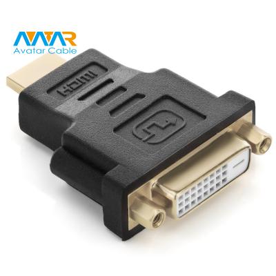 China High Quality Gold Plated Game Player HDMI to DVI 24+1 Adapter DVI 24+1 to HDMI Adapter Converter for sale