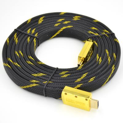 China Premium car metal zinc alloy shell thin flat cable 2m5m10m15m 3D 1080P 2160P 4K HDMI cable 2.0v for sale