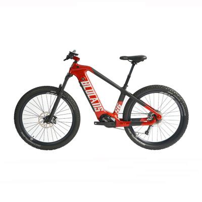 China Carbon fiber ready to board Bafang m600 g521.36v 350w mid drive motor carbon fiber ebike frame hid mustang battery bicycle electric bike for sale