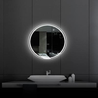 China Modern LED lit round mirror for sale