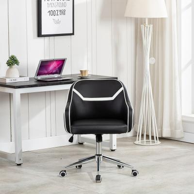 China Nordic Height Adjustable Office Armchair Black Accent Revolving Chair for sale