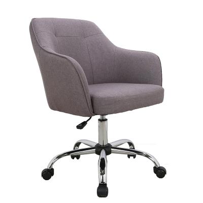 China Ergonomic Chair Frame Accent Style Office Fabric Swivel Nordic Swivel Armchair for sale