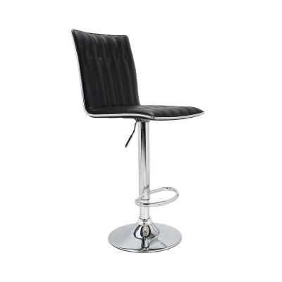 China Modern Mid-Back Adjustable Bar Chairs Taburete Bar Stool Chair With Footrest for sale