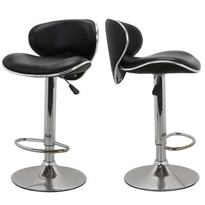 China Upolstered Height Modern Metal Bar Stools Swivel Counter Barstools With Back Support for sale