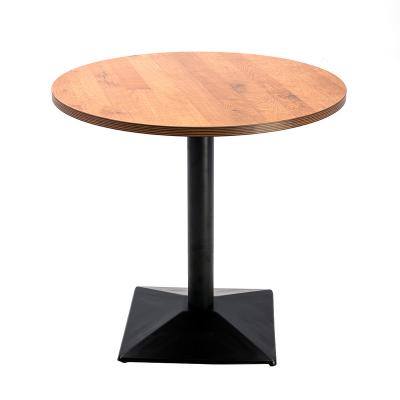 China Modern industrial vintage high top restaurant kitchen wood round bar table set table bar furniture for sale