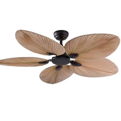 China Convenient Decorative Resort Living Room Ceiling Design Fan Remote Control Residential Ceiling Fan for sale