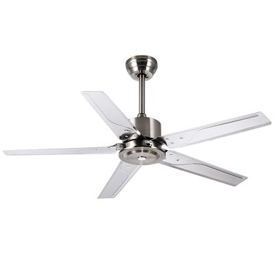 China Wholesale Ceiling Fan China Slient Design AC Motor Industry Style Iron Blade Ceiling Fan with Light for sale