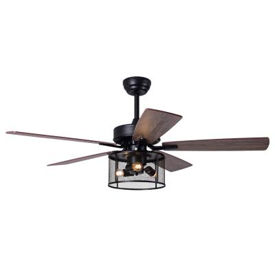 China Modern 52inch Ceiling Fan with LED Light and 5 Blades Remote Control for sale