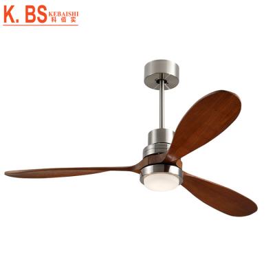 China 2018 New Product Convenient Ideas Modern Solid Wood Ceiling Fan Blades Ceiling Fan With Light And Remote Control for sale