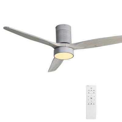 China Indoor modern 220V 52inch full copper wire led ceiling fans with remote control ceiling fan with light for sale