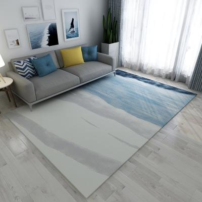 China Polyester Non-Slip Custom Modern Heat Transfer Printed Blankets Living Room Nordic Abstract Home Carpet for sale