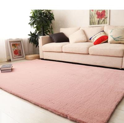 China Custom Soft Nordic Fluffy Fur Non-slip Shaggy Rugs Living Room and Bedroom Rug Faux Fur for sale