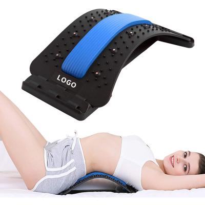 China Lumbar Support Multilevel Spinal Massager Device Relief Waist Back Pain Back Stretcher for Bed & Chair & Car for sale