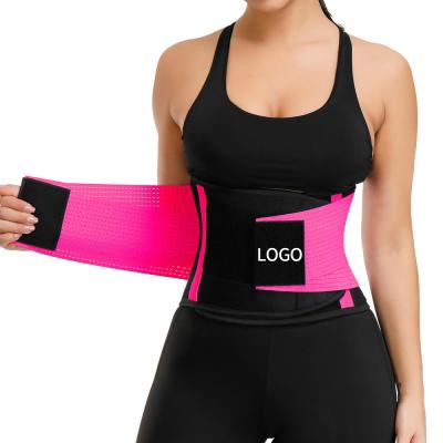 China Custom Logo Fitness Sports Neoprene Waist Trimmer Durable Belt Sweat Belt Slimming Belly Band Waist Trainer Belt For Women for sale