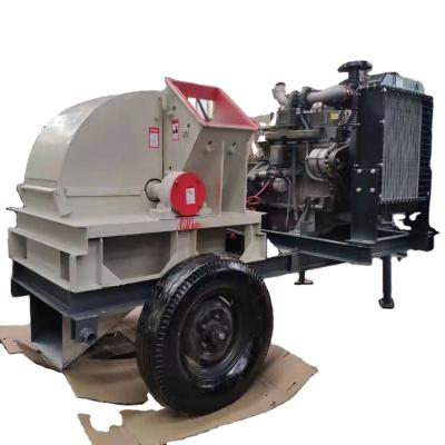 China Hot sale WOOD PELLET PLANT diesel engine scrap wood log crushing machine/wood waste sawdust making machine for sale