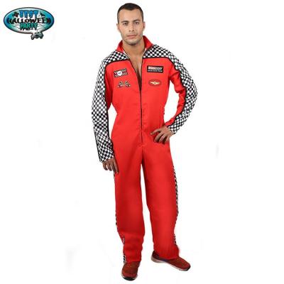 China Polyester Carnival Race Car Driver Adult Costume Men's Plus-Size Speed ​​Demon for sale