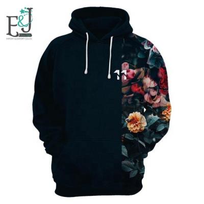 China Europe Style Hoodies Vintage Flowers Anti-Shrink Hoodies Shape 3D Printing Retro Roses Hoodie for sale