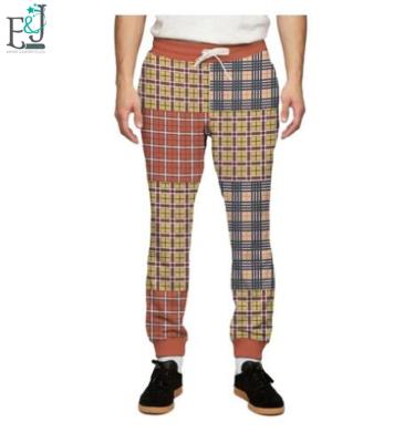 China Anti-Wrinkle Printing Plaid Style Loose Sweatpants Men's Joggers Scottish Sweatpants Trousers For Men for sale