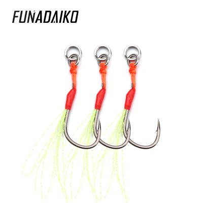 China Jig FUNADAIKO #12 #14 #16 Iseama Glow Hook Aid Glow Hook Fishing Single Jig Iseama Strong Single Jig Hooks Fishhook Accessories for sale