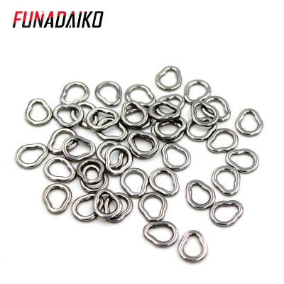 China FUNADAIKO 304 stainless steel pear shape luya ring GP ring connector slow jig connector for sale