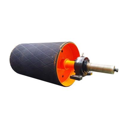 China Manufacturer High Bulk Material Belt Conveyor Wear Resistant Direct Component Pulley Main Drum Tail Drum for sale