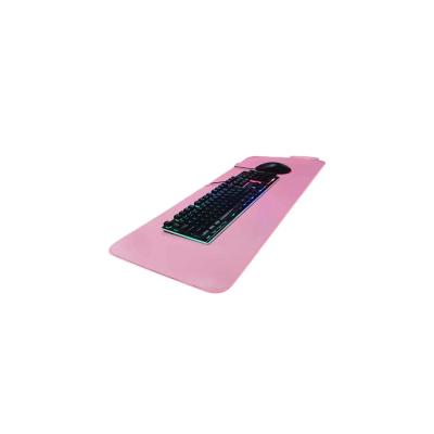 China Lovely Mouse Pad RGB Girls Office Protective Desk Pink Luminous Mouse Pad Eco-friendly/Waterproof/Thickening/Large Non Slip Large Learning Game for sale