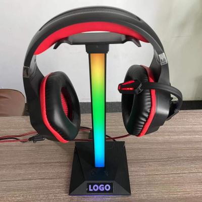 China Polar Acrylic Gaming Headsets Bracket Product Display 2022RGB Rhythm Earphone Bracket Headset Earphone Bracket Support for sale