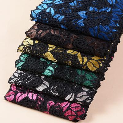 China Hot Sale Elastic Cotton Yarn Spandex Lace Stretch Lace Up Fashion Eco Material For Garment Accessories for sale