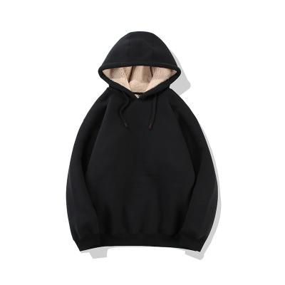 China Winter Factory Fleece Hoodie Anti-Wrinkle Sweatshirt Warm Pullover Sherpa Blanket Simple Hooded Unisex Hoodies Men Heavy Cotton for sale