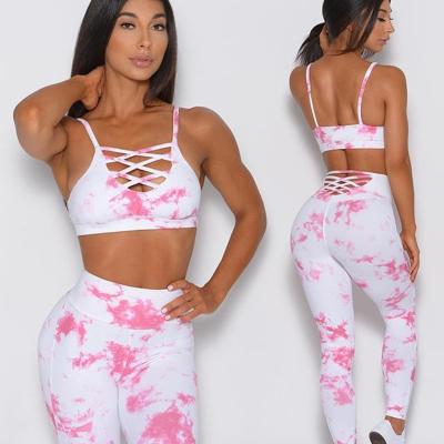 China High Quality Breathable Sports Woman Clothing Women Sport Wear Gym Clothing Sportswear Fitness Yoga Wear Sets for sale