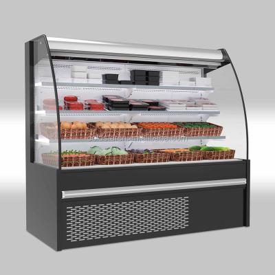 China Open Type Multideck Supermarket Display Energy Efficiency Front Chiller for sale