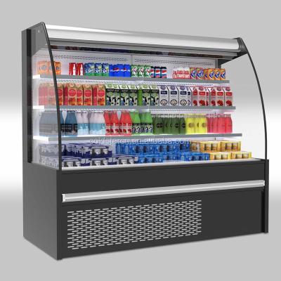 China Single-temperature fruit display fridge supermarket Multi-deck open display refrigerator for sale for sale