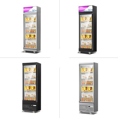 China Single-Temperature OEM Freezer Commercial Vertical Single Door Refrigerated Display Case for sale