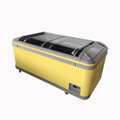 China Excellent Single-temperature Quality Aht Style 1000L Island Display Chest Freezer for sale