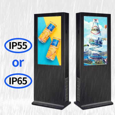 China Outdoor Advertising Icd 32-75 Inch IP55 IP65 Outdoor Touch Screen Show Digital Signage and Displays Advertising Player Kiosk for sale