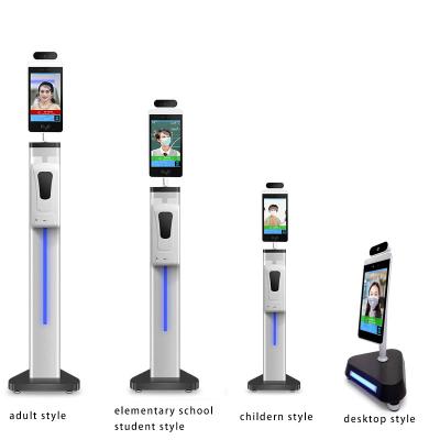 China Temperature Measurement Kiosk Sensor Face Recognition Thermometer Bracket Temperature Device Face Recognition Access Control Terminal for sale